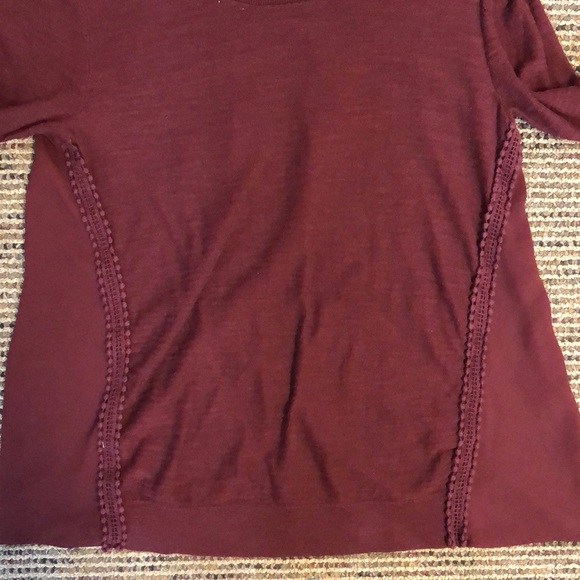 LOFT Maroon Shirt - Picture 2 of 3